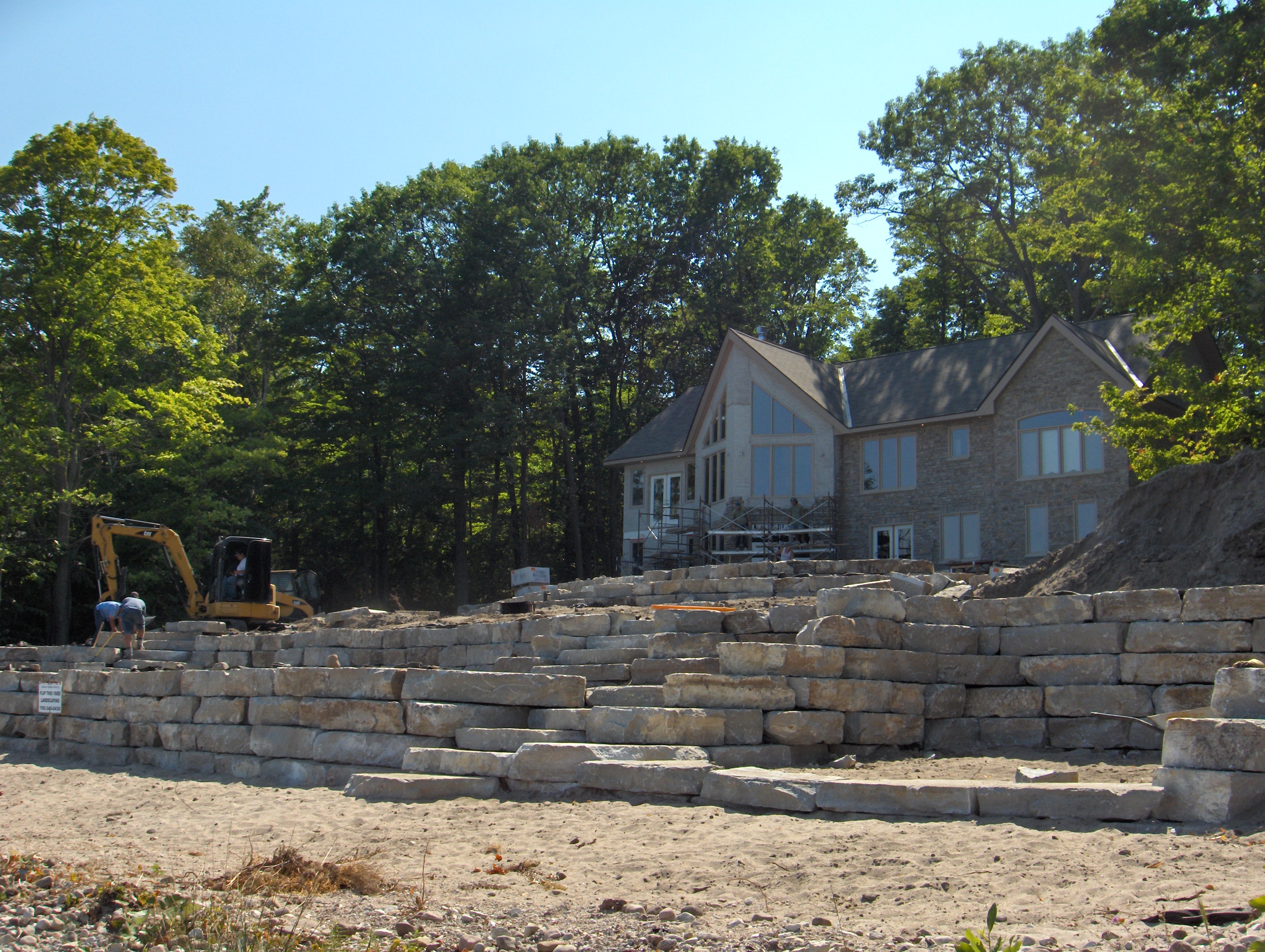 Buff Gray Armour Stone commercial wall